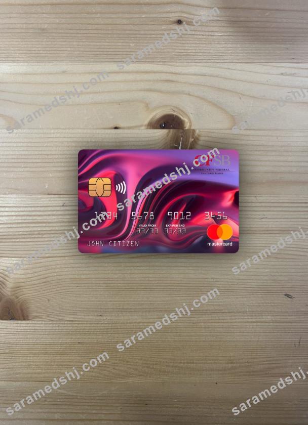 USA New York CFSB bank mastercard photolook front